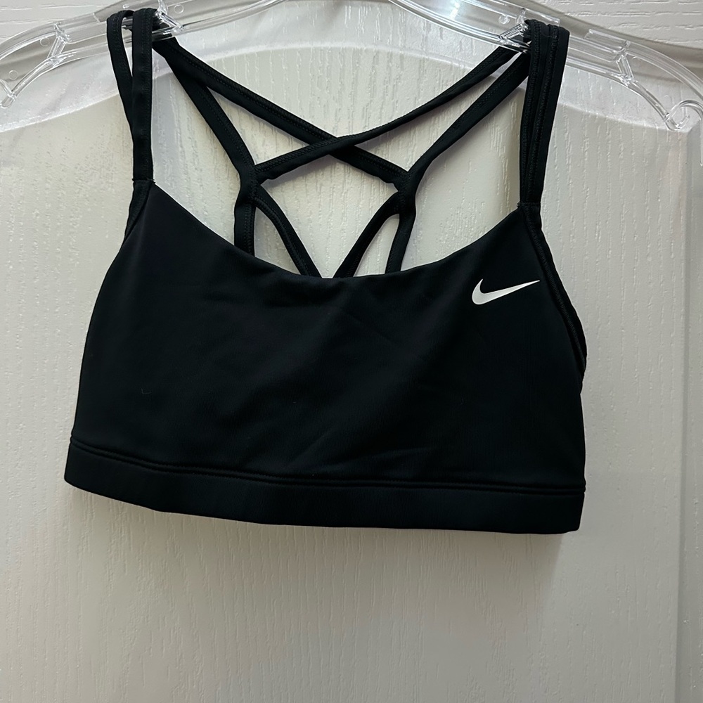 Nike Women's Black Strappy Sports Bra